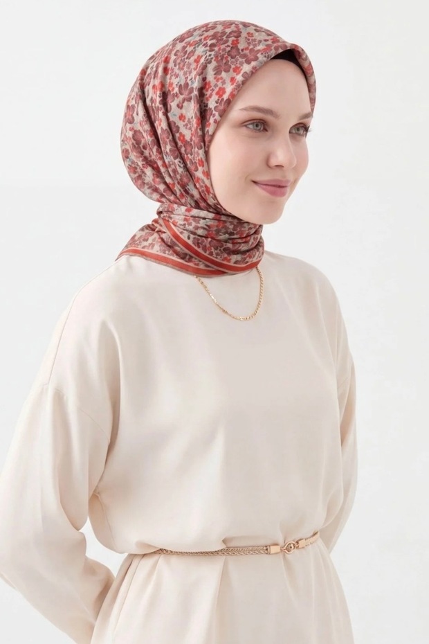 Mini Floral Pattern Soft Cotton Scarf