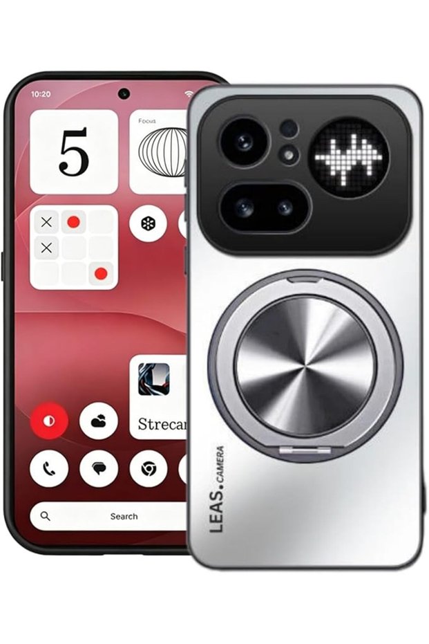 غطاء حماية لهاتف Nothing Phone 4A Pro بتصميم 360 درجة ° حامل دوار مغناطيسي