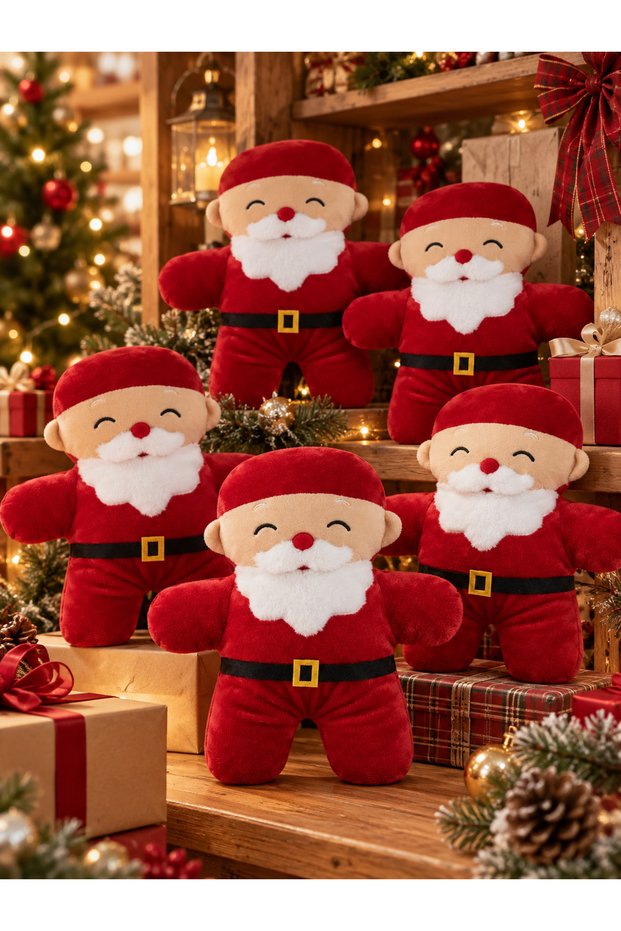 Soft Plush Toy with Santa Claus Figure