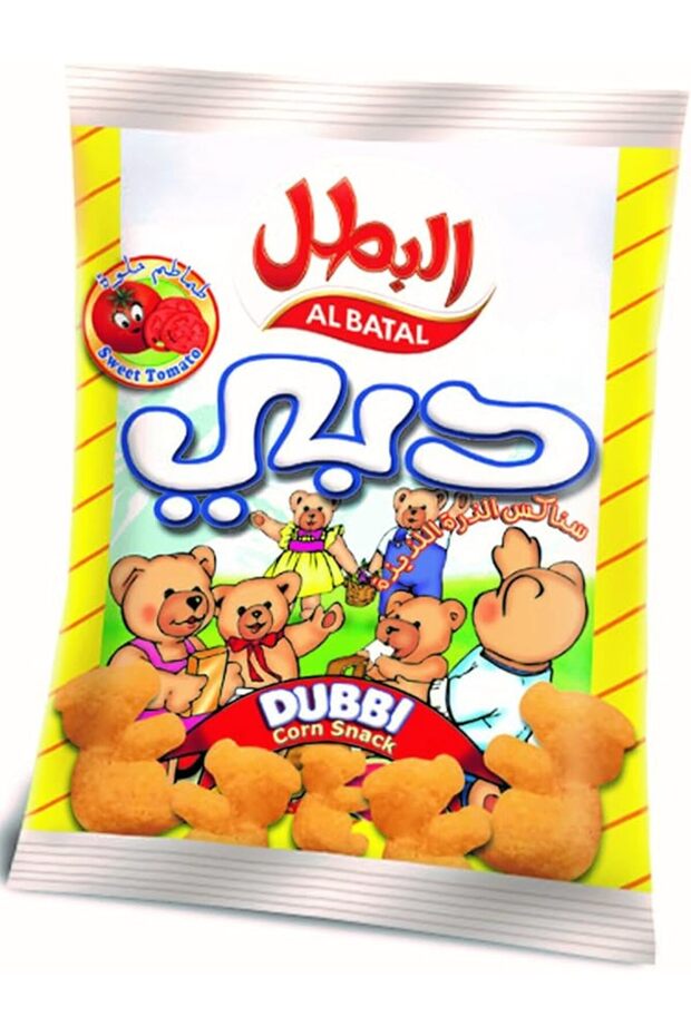 دُبّي سويت، وجبة خفيفة من الطماطم والذرة، ١٠٠ غرام