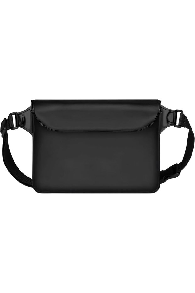 Waterproof Fanny Pack with Adjustable Waist Strap,Triple Zipper Roll-Top Dry Bag for Beach and Kayaking