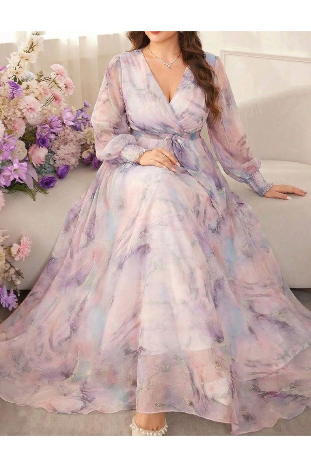 Rochie lunga, Mix culori