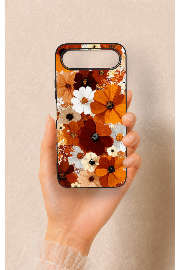Tecno Spark 50 5g Compatible Autumn Tone Floral Pattern Silicone Case