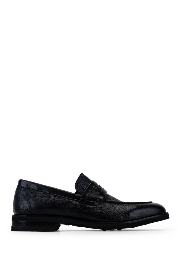 Men's Genuine Leather Black Classic Shoes