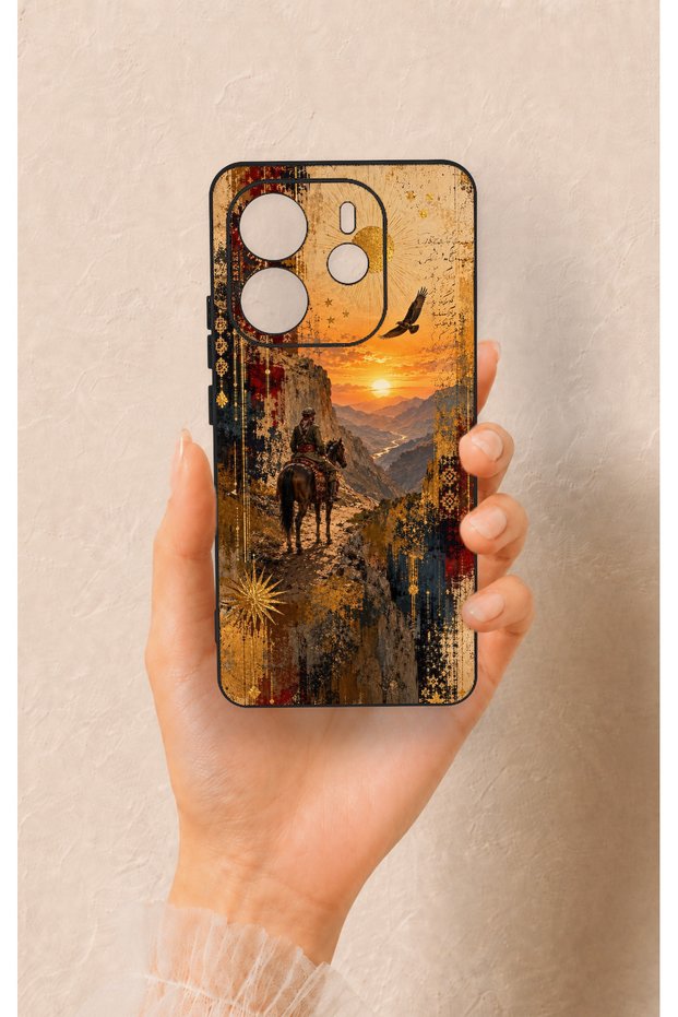 Redmi Note 14 4g Compatible Steppe Passenger Patterned Silicone Case