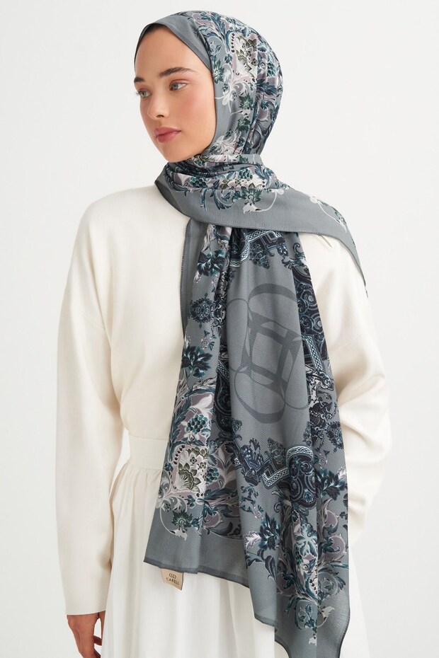 Bellora Pattern Reniva Tencel Shawl Anthracite