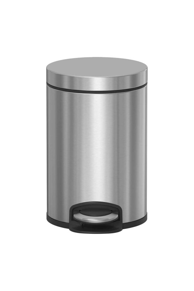 Java 3L Stainless Steel Pedal Bin with Soft-Close Flat Lid