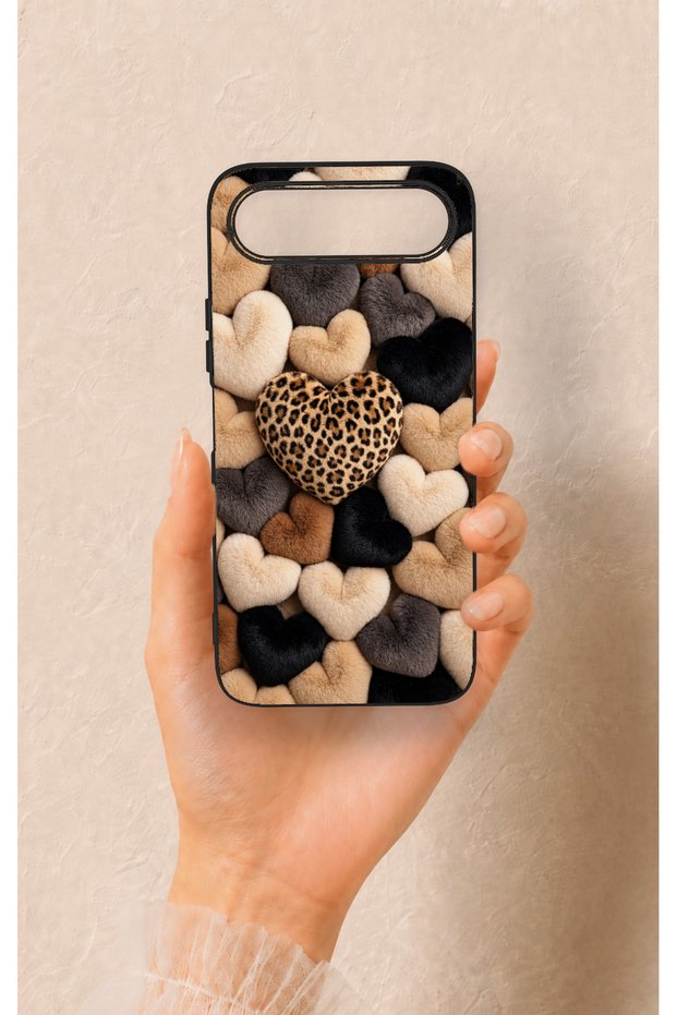 Tecno Spark 50 5g Compatible Heart Fur Pillow Pattern Silicone Case