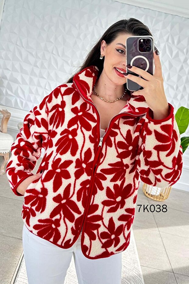 High Collar Zippered Fleece 7K038