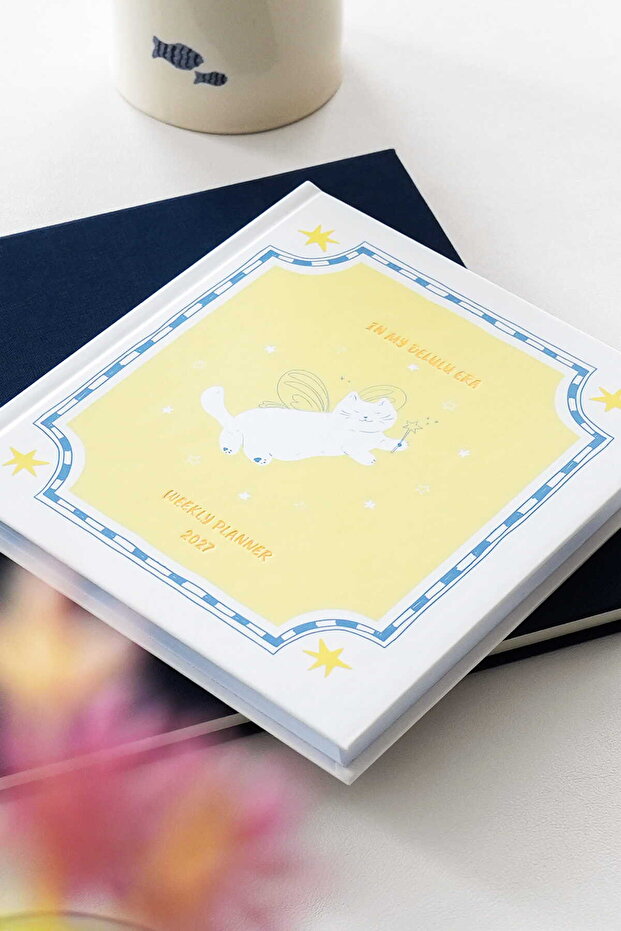 2027 Year Square Weekly Agenda 15X15 cm Cat