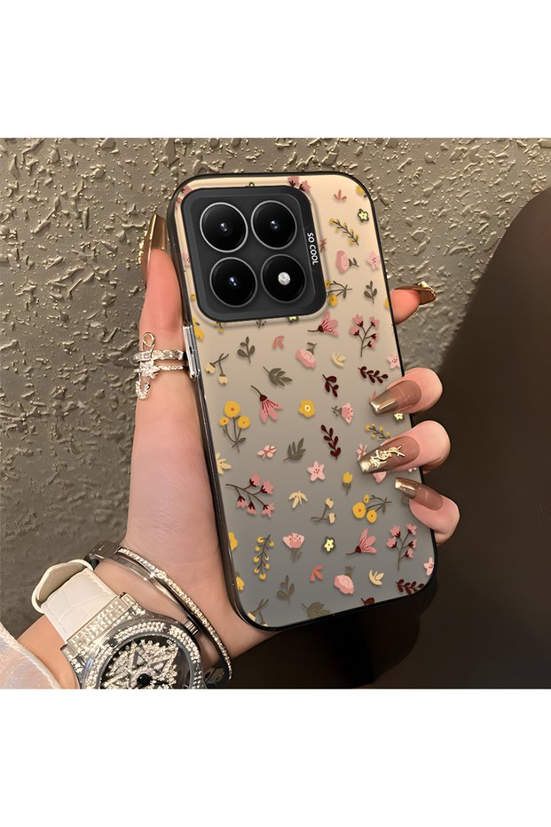 Mi 15t Compatible Simple and Stylish Small Floral Pattern Phone Case, Shockproof