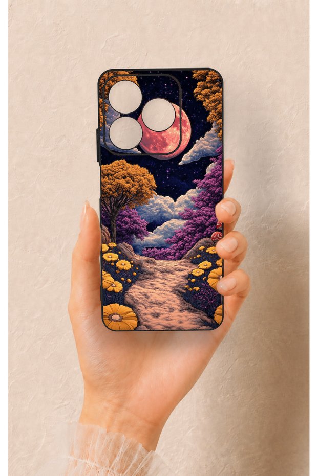 Realme C63 Compatible Magical Forest Patterned Silicone Case