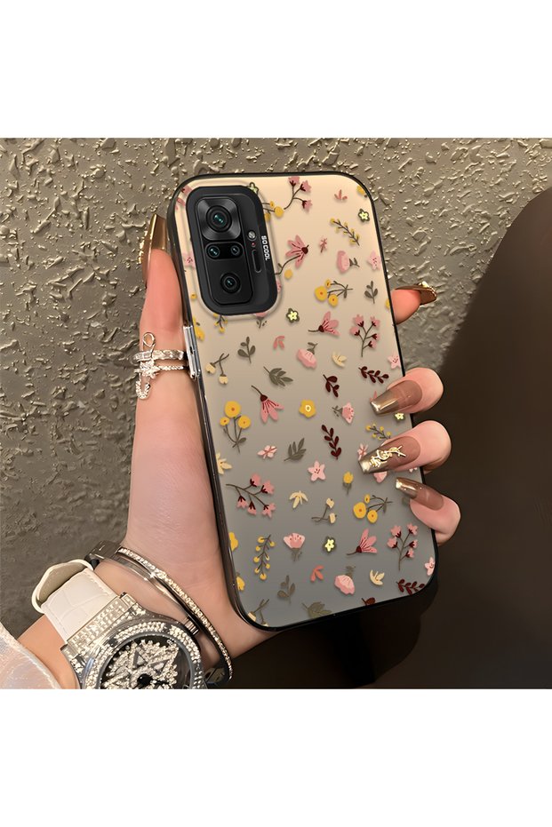 Redmi Note 10 Pro Compatible Simple and Stylish Small Floral Pattern Phone Case, Shock Protection