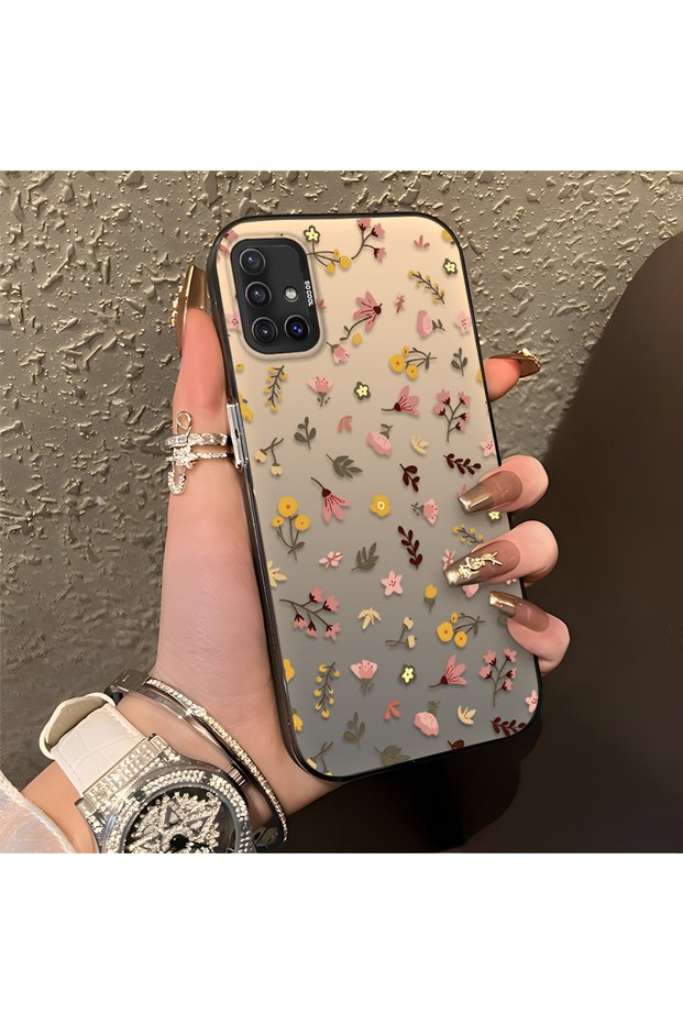 Samsung Galaxy A51 4g Compatible Simple and Stylish Small Floral Pattern Phone Case, Shock Protection