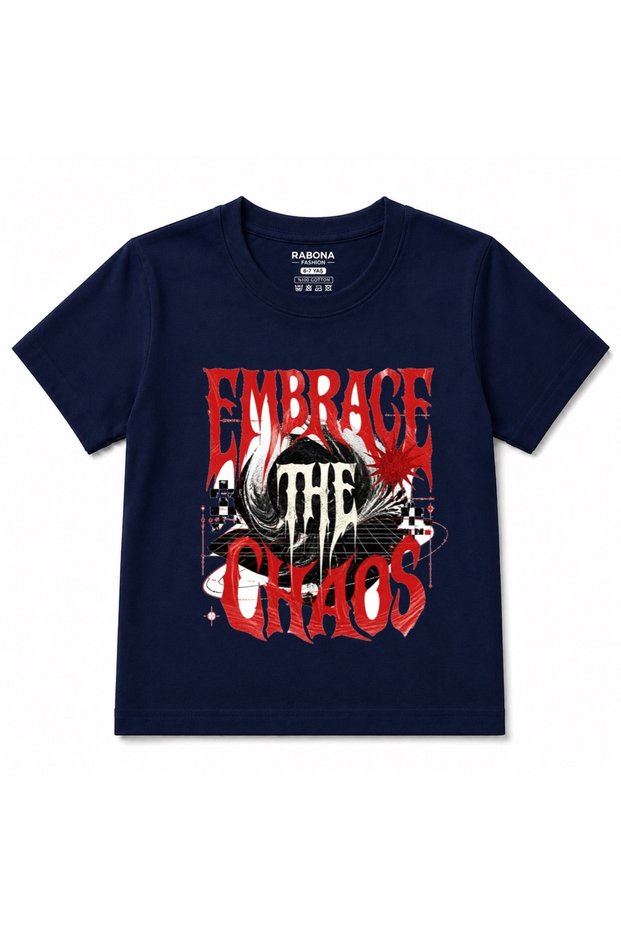 Embrace the Chaos Graphic Kids T-Shirt – Urban Streetwear