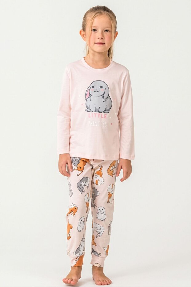 Girl's Powder Waitress Pajama Bottoms