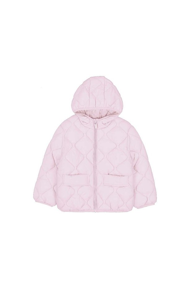 Girl's Lilac Quilted Coat