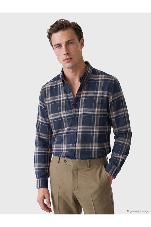 I Standart Fit Gabardine Men's Shirt by Freezen Store