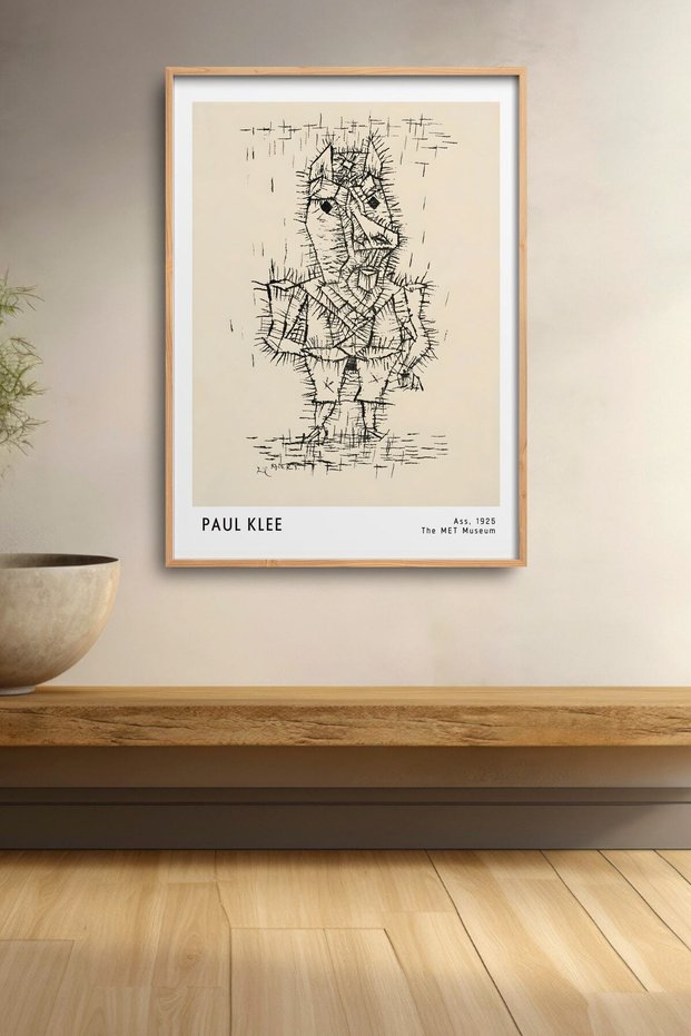 Paul Klee the Donkey Painting Framed Poster Modern Art Wall Decor Klee27