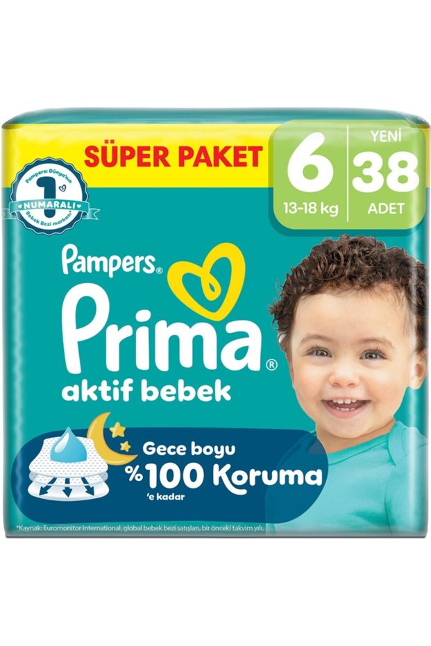 Active Baby Super Package Baby Diapers Size 6 38 Pieces