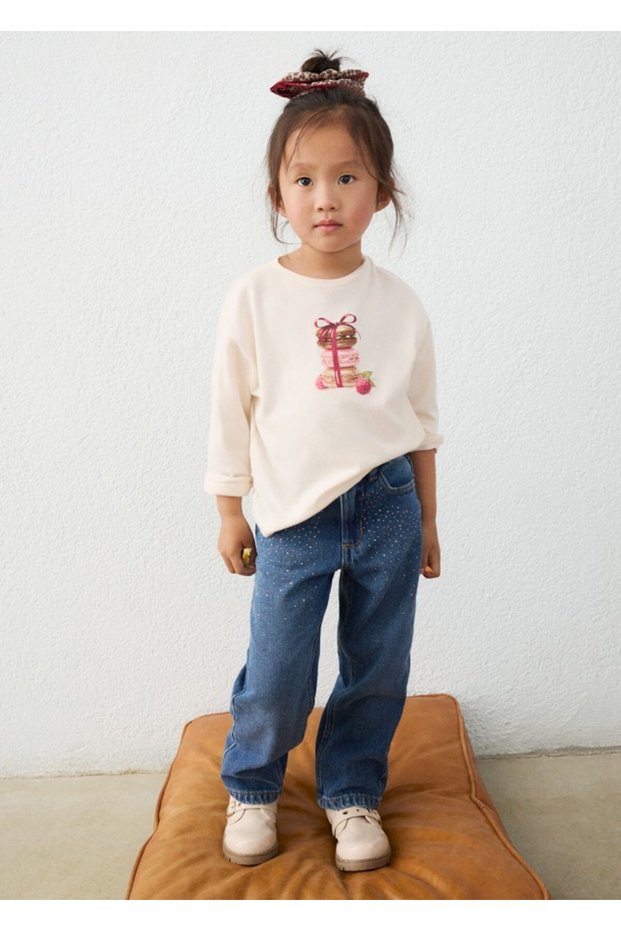 Girl's Stoned Denim Trousers