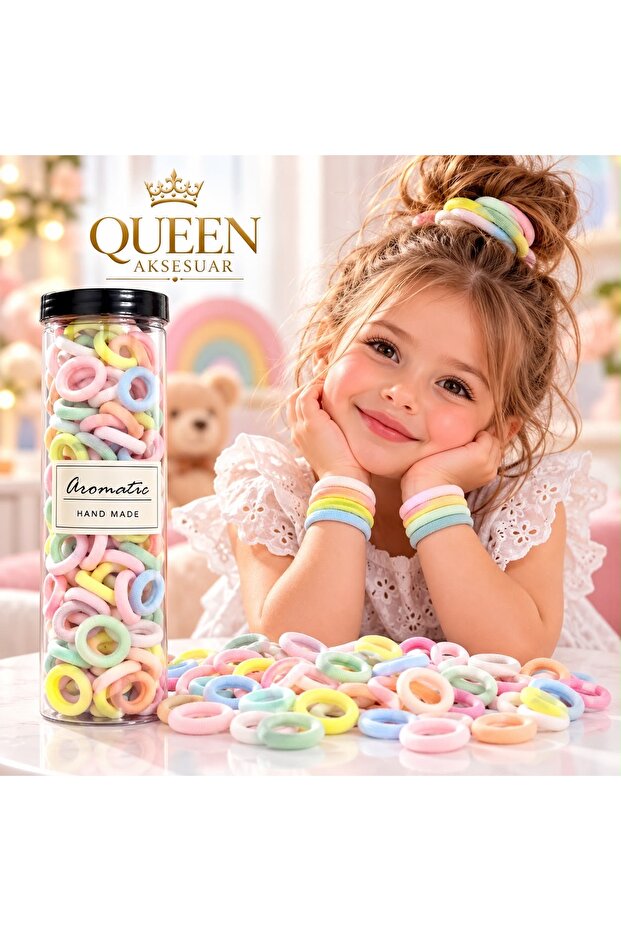 Special Boxed Non-Breakable Mini Small Towel Elastic Buckle Set in Light Soft Pastel Colors