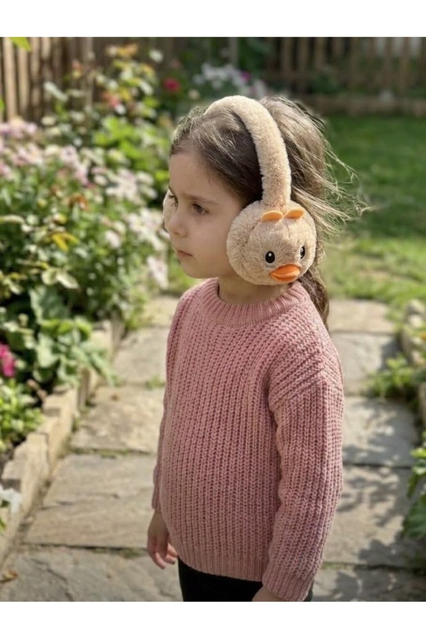 Children's Anti-Cold Winter Plush Ear Muffs with Figures