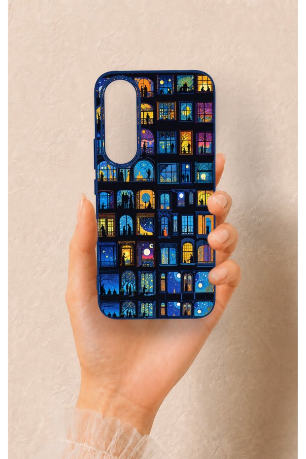 Vivo V70 Fe 5g Compatible Night City Stories Patterned Silicone Case