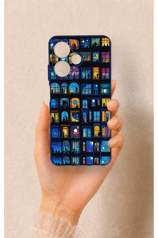 Infinix Hot 30I Compatible Night City Stories Patterned Silicone Case