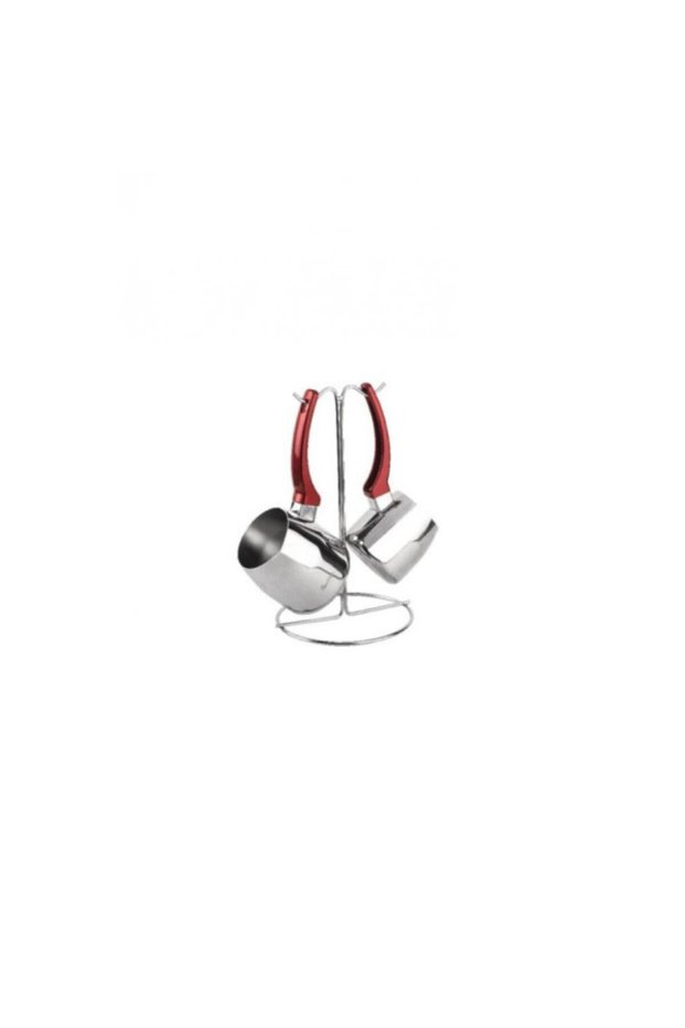 Tantitoni Stainless Steel 2-Piece Red Class Coffee Pot Set