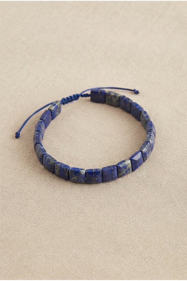 Handmade Square Cut Natural Stone Special Design Bracelet with Elevator Clasp