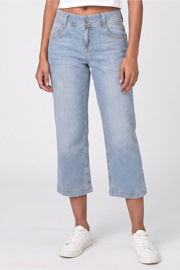 Women Regular Fit Washed Jeans, Blue