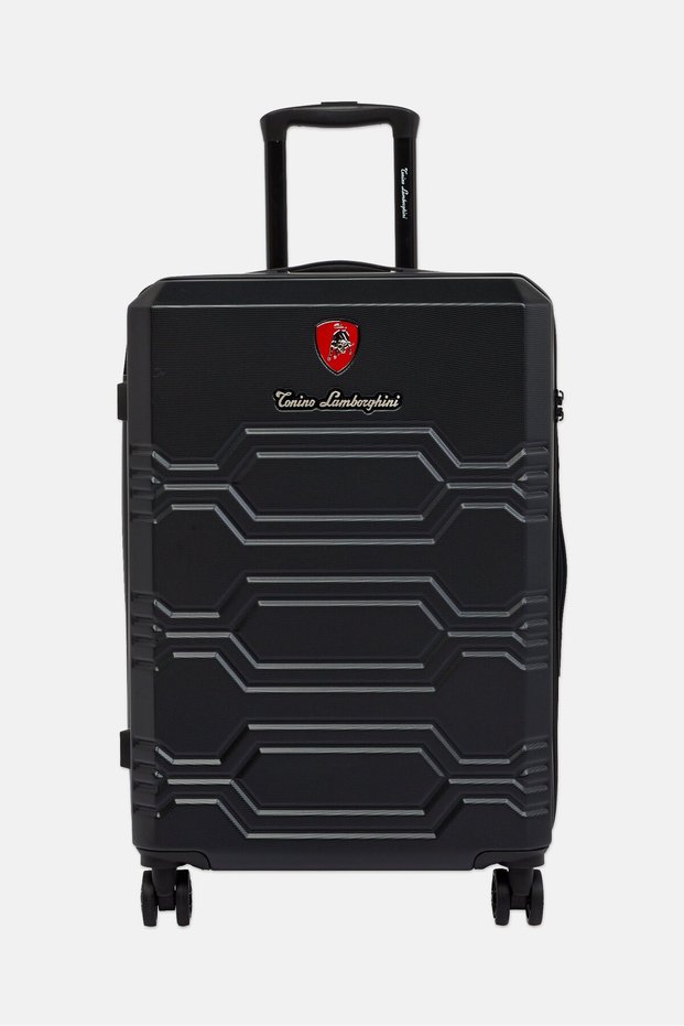 25 Inch Hardshell Check-In Spinner Luggage, Black