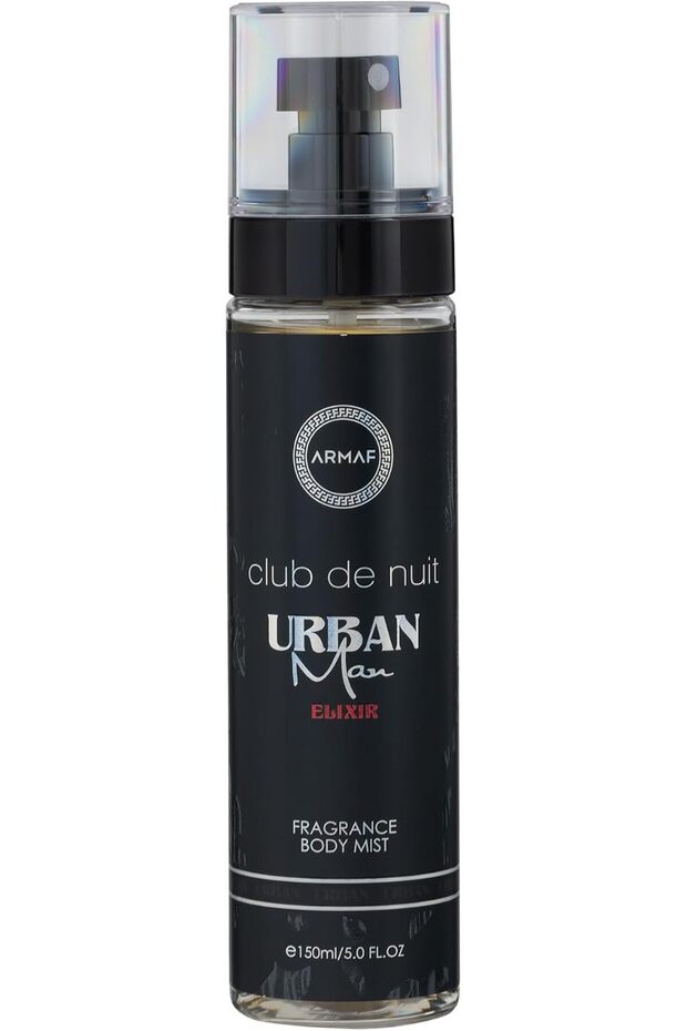 Club De Nuit Urban Elixir Perfume Body Mist For Men 150ml Black, Body Spray, Body Mists