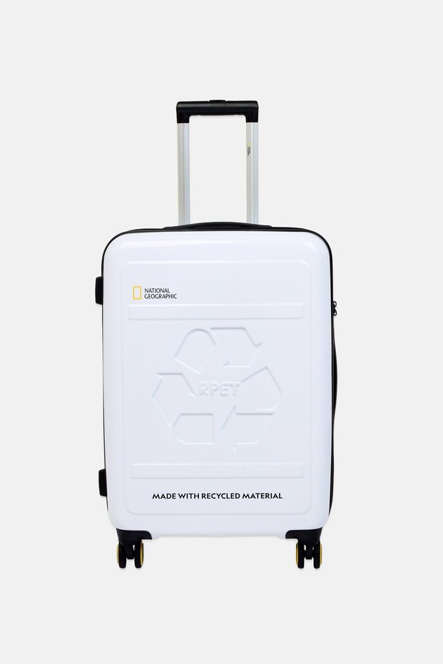 20 Inch Hardshell Cabin Spinner Luggage, White