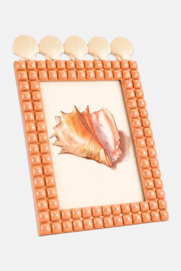 Graphic Print Polyresin Photo Frame, Multicolor