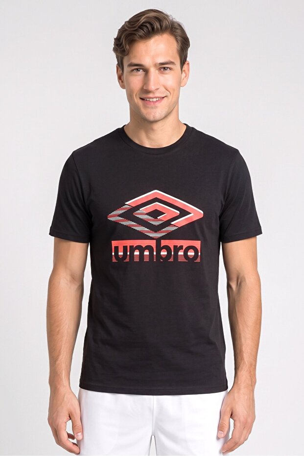 Men Sportswear Fit Short Sleeve Outdoor T-Shirt, Black