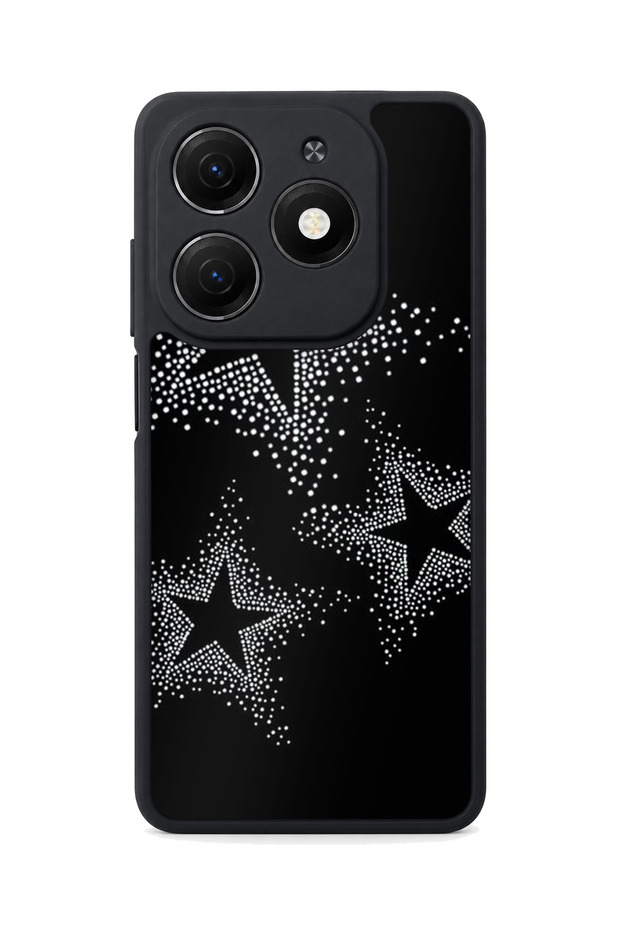 Spark 20 Compatible Printed, Matte Black, Soft Silicone, Protective, Shock Absorbing Cover, Case