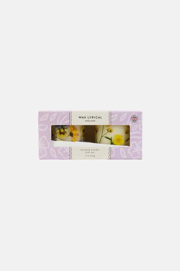 2 Pcs Scented Candle Set, Multicolor