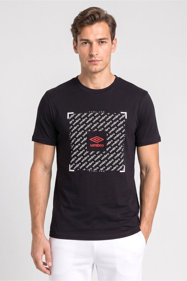 Men Sportswear Fit Short Sleeve Outdoor T-Shirt, Black