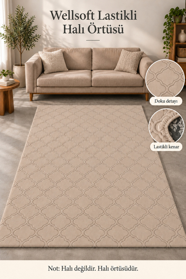 Elastic Wellsoft Rug Cover | Decorative, Washable – Not a Rug