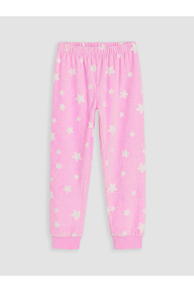 Embroidered Girls' Fleece Pajama Bottoms for Style Seekers from Uzg Store