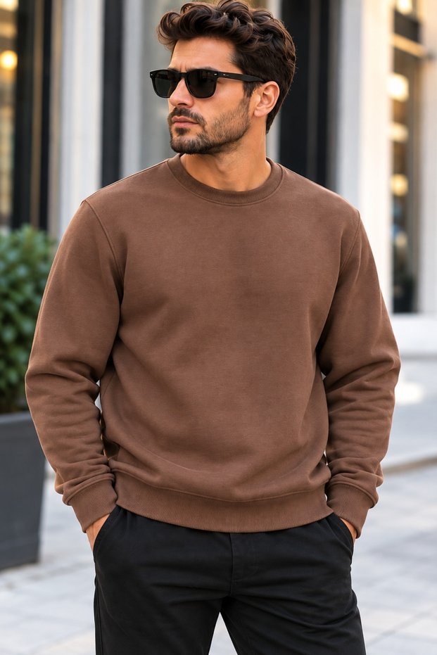 Thick 3 Thread Slim Fit Sweatshirt