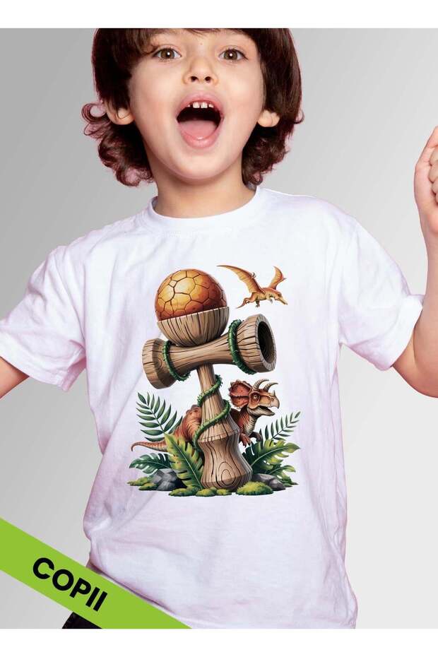 Tricou Kendama Dinozauri