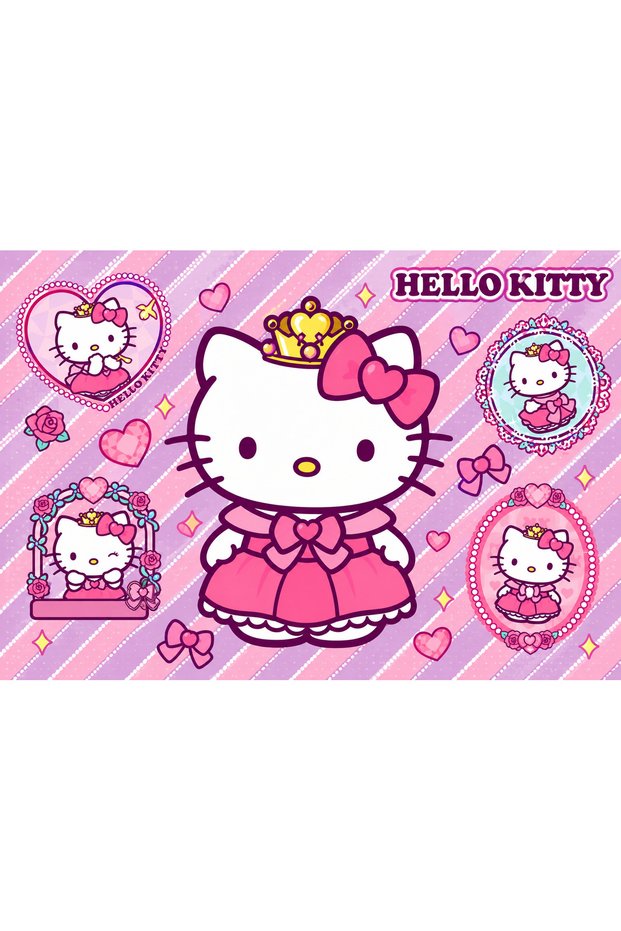Sunman Witty Puzzlez Hello Kitty Luxury Model 2 Puzzle 100 Pieces 48X34 cm (100 Pieces)