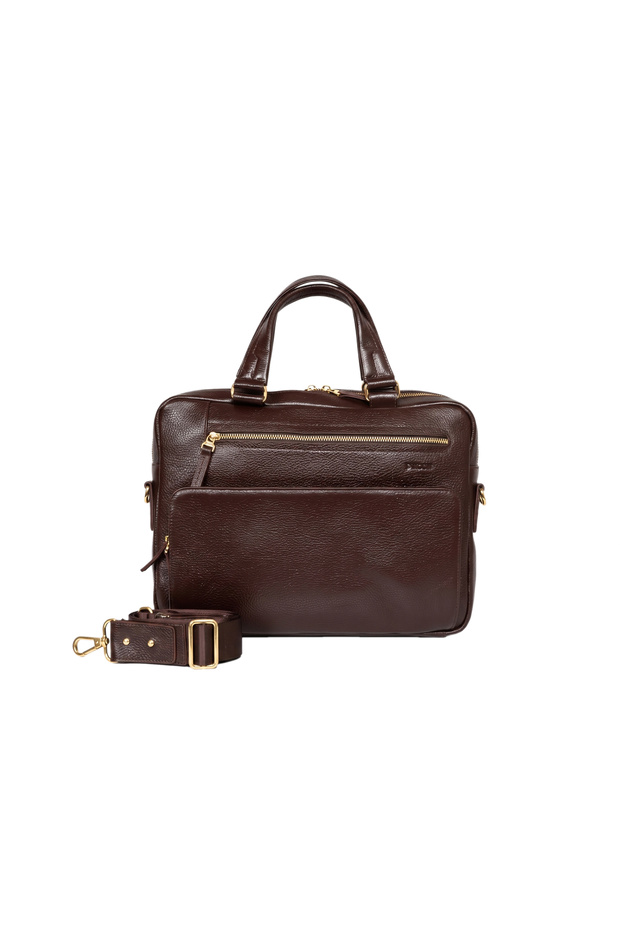 Genuine Leather Laptop & Briefcase with Strap