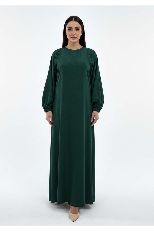 Lightweight Green Harir Maqsood Prayer Abaya