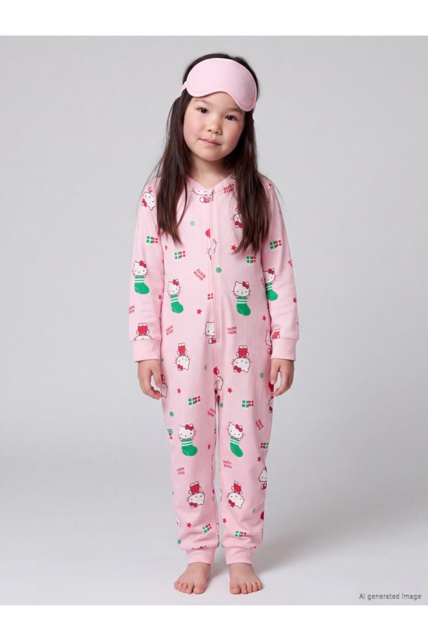 Pink Hello Kitty Printed Girls' Sleeping Bag
