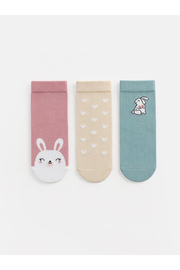 I Embroidered Girls' Socks 3-Piece Set from Freezen Store
