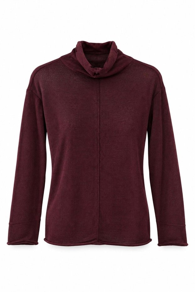 Nox Slim Fit Knitwear Claret Red